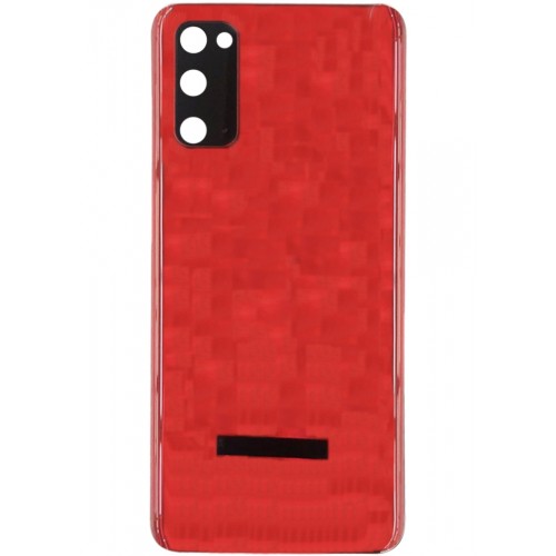 Samsung Galaxy S20 Back Glass Red With Camera Lens
